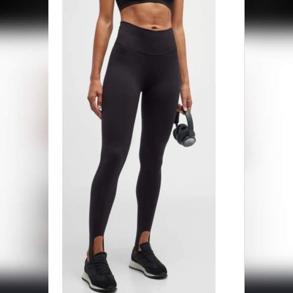 NWT $125 Terez TLC Stirrup Leggings In Jet Black Size Small - Picture 4 of 11